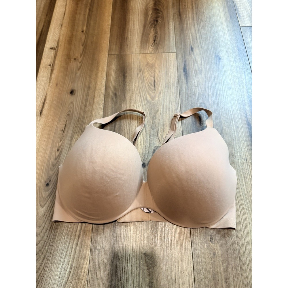 Victorias Secret Perfect Shape T-shirt Bra 36DDD Beige Nude‎ Padded Underwire